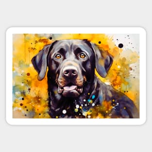 Black Labrador Retriever Sticker